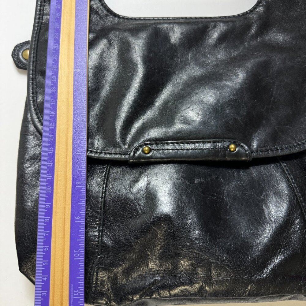 HOBO The Original Black Leather Crossbody/ Shoulder Bag - Picture 14 of 15
